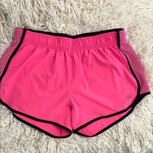 VICTORIA'S  SECRET VSX Hot Pink Running Shorts with Black Trim size S